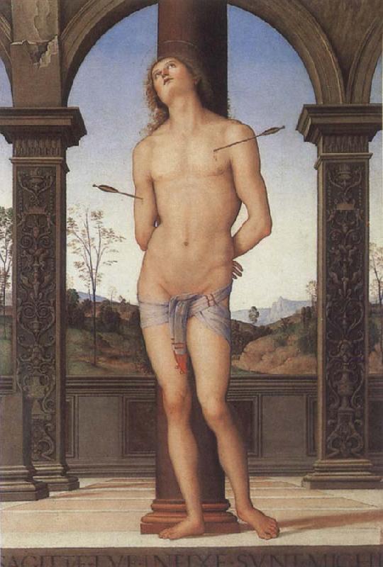 Pietro Perugino St Sebastian Sweden oil painting art